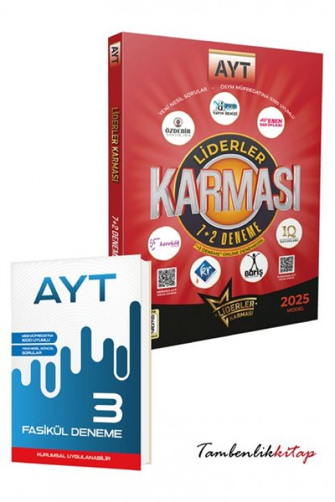 Liderler Karması AYT 10 Fasikül + 2 Online Deneme Sınav Seti
