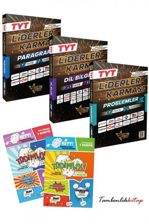 Liderler Karması Paragraf, Dil Bilgisi, Problemler Deneme Seti +6 Türkçe, Matematik Deneme
