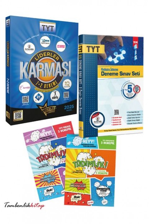 Liderler Karması TYT 12+2 Deneme Seti ve Türkçe, Matematik 3 Branş Deneme