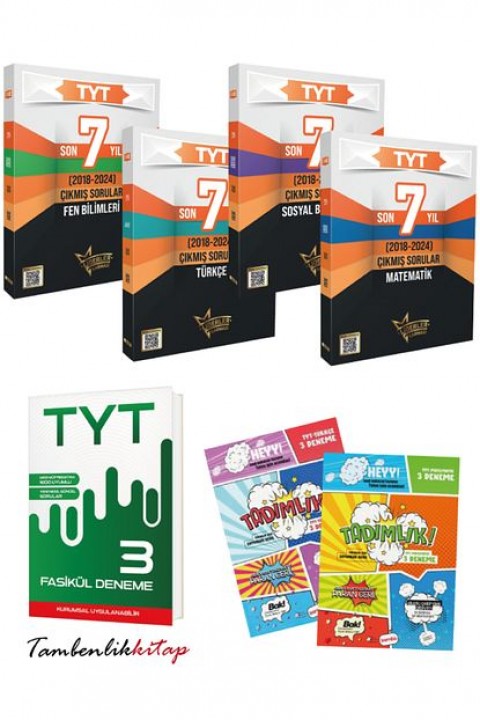 Liderler Karması TYT Branş Branş Son 7 Yıl Çıkmış Sorular (2018-2024) +3 Fasikül Deneme