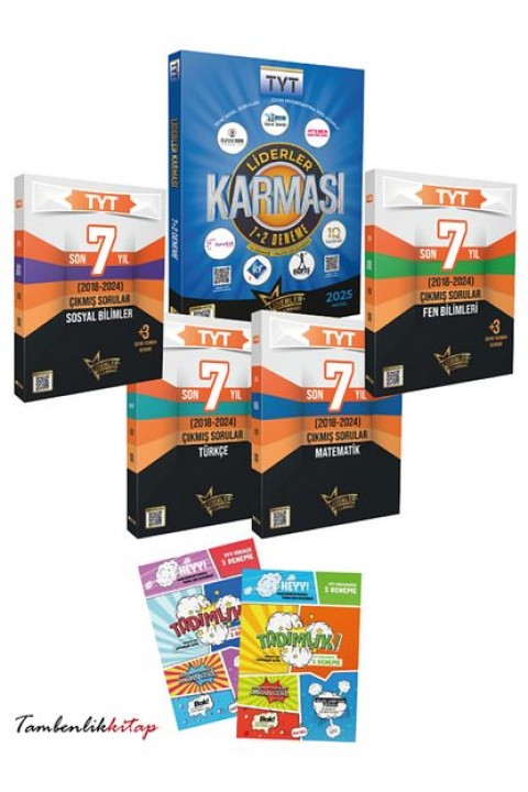 Liderler Karması TYT Çıkmış Sorular ve Çıkması Muhtemel 7+2 Deneme Seti
