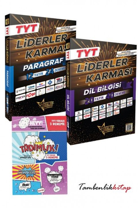 Liderler Karması TYT Paragraf, Dil Bilgisi Branş Deneme Seti +3 Türkçe Deneme