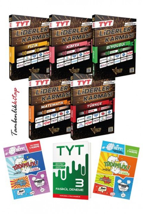 Liderler Karması TYT Sayısal Branş Deneme Seti +3 Fasikül Deneme