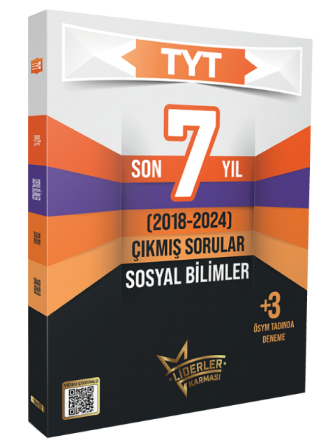 Liderler Karması TYT Son 7 Yıl Sosyal Bilimler Çıkmış Sorular +3 Ösym Benzer Deneme (2018-2024)