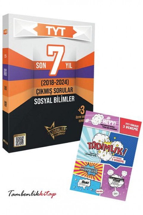 Liderler Karması TYT Sosyal Bilgiler Son 7 Yıl Çıkmış Sorular (2018-2024) +3 Türkçe Deneme