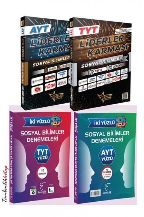 Liderler Karması ve Karekök Yayınlarından TYT-AYT Sosyal Bilimler Deneme Seti