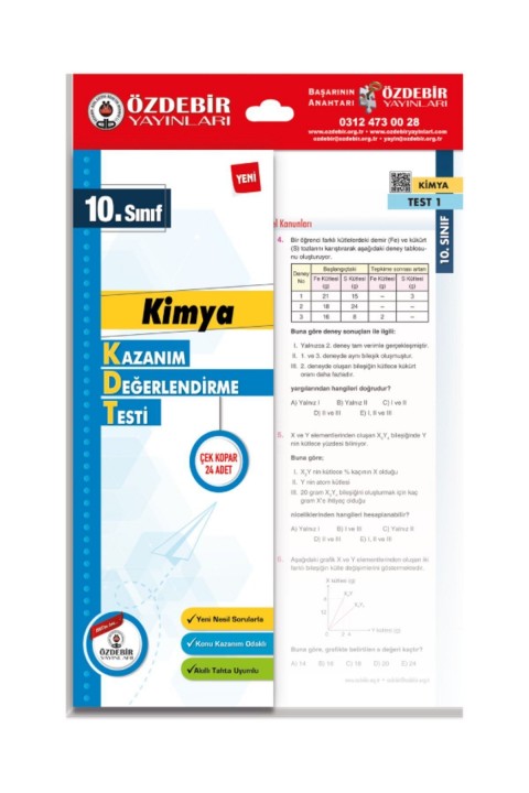 Özdebir 10 Sınıf Kimya Yaprak Test