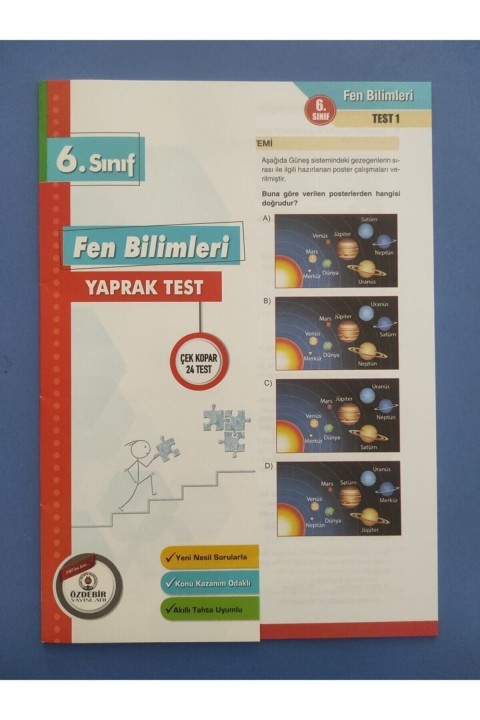 Özdebir 6.sınıf Fen Bilimleri Yaprak Test