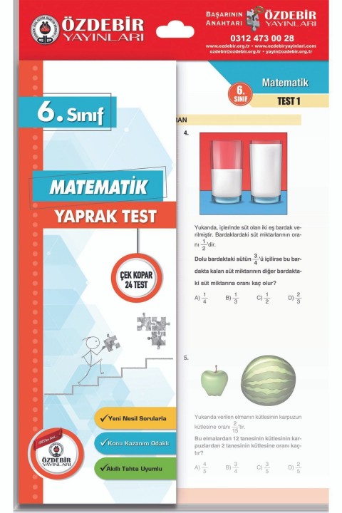 Özdebir 6.sınıf Matematik Yaprak Test
