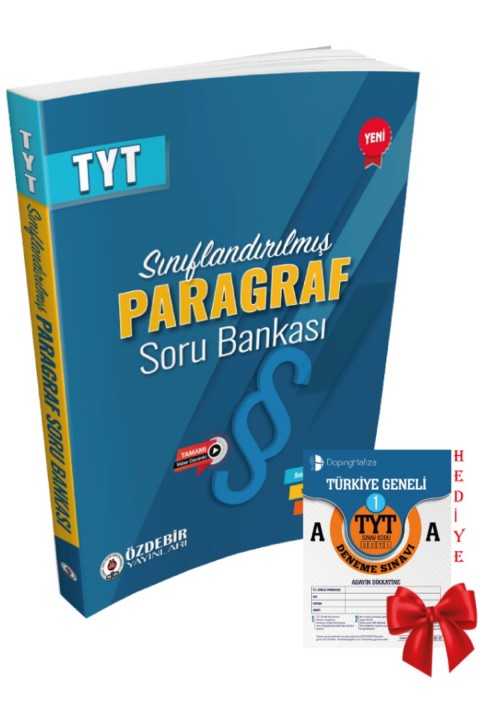 Özdebir Tamamı Video Çözümlü Tyt Paragraf Soru Bankası (YENİ BASKI) Deneme Hediyeli