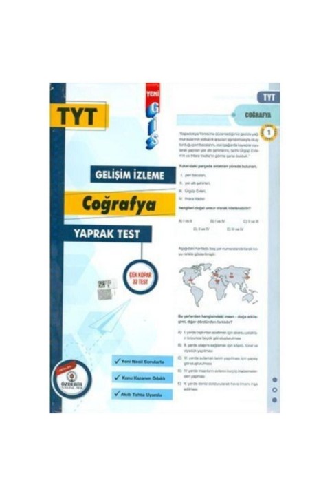 Özdebir Tyt Coğrafya Gis Yaprak Test 2022
