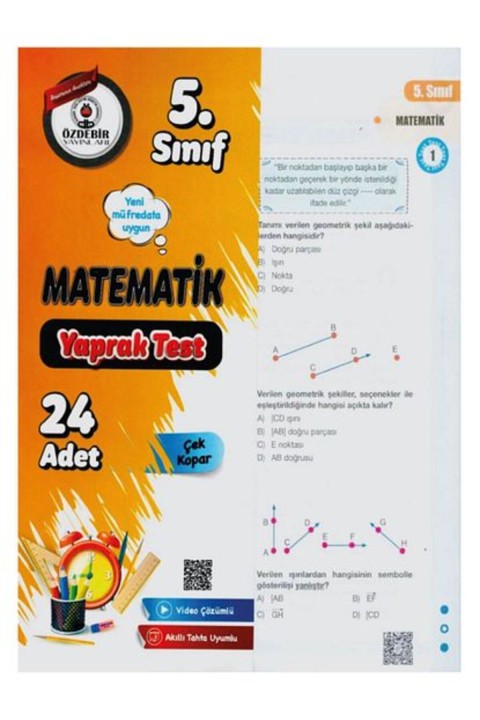 ÖZDEBİR YAYINEVİ 5.Sınıf Yeni Müfredat Matematik Yaprak Test