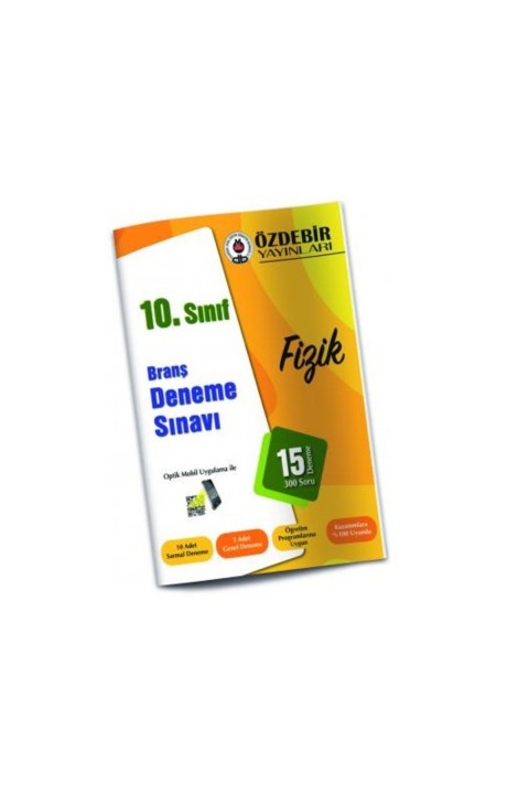 Özdebir Yayınları 10.sınıf Fizik Branş Deneme Sınavı