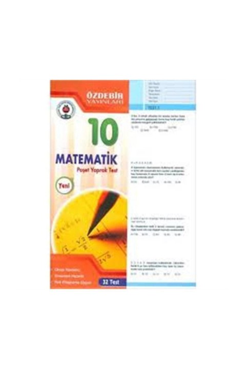Özdebir Yayınları 10.sınıf Matematik Yaprak Test