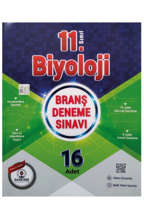Özdebir Yayınları 11.Sınıf 16X16 Sayısal Branş Deneme Seti (Matematik,Fizik,Kimya,Biyoloji)