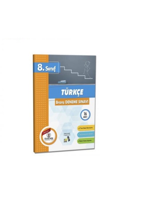 Özdebir Yayınları 8. Sınıf Türkçe Branş Deneme Sınavı