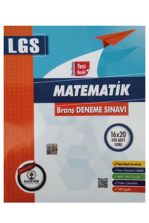 Özdebir Yayınları 8.Sınıf LGS Dört Dörtlük Branş Deneme Sınavı (HEDİYELİ)