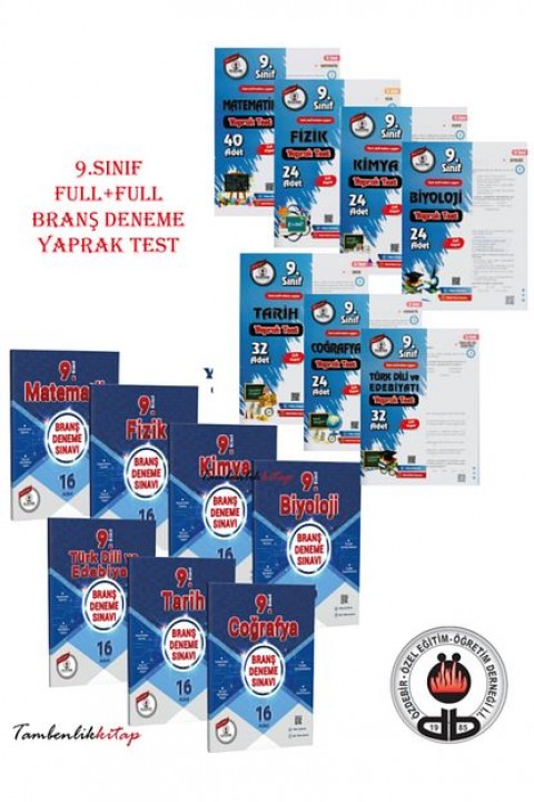 Özdebir Yayınları 9.Sınıf Branş Deneme - Yaprak Test FULL+FULL Set