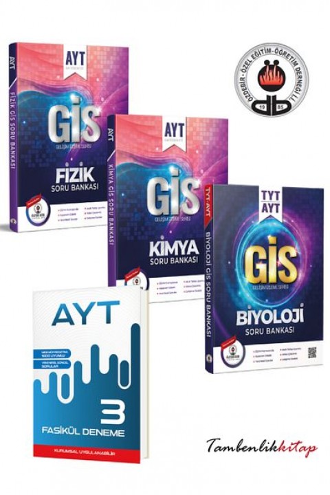 Özdebir Yayınları AYT Fen Bilimleri Soru Bankası Seti (Fizik, Kimya, Biyoloji) + AYT 3 Deneme