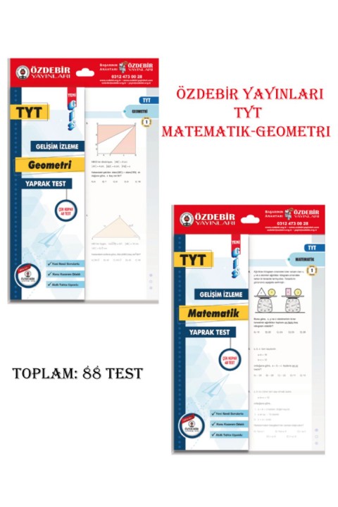 Özdebir Yayınları TYT Matematik Geometri Yaprak Test Seti