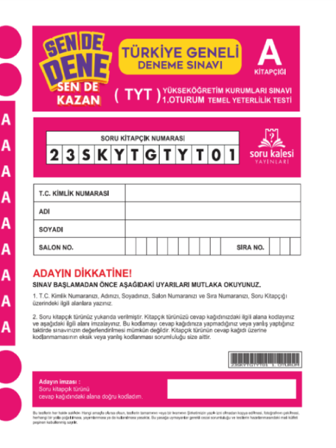 Şampiyonlar Karması TYT 5 Deneme
