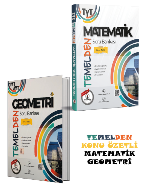 TYT-AYT Geometri-Matematik Konu Özetli Temelden Soru Bankası Seti Özdebir Yayınları