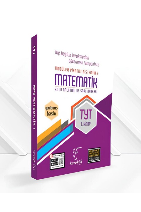 Yeni Müf. Karekök Yayınları Güncel TYT Matematik 1.Kitap Konu Anlatımlı Çözümlü Soru MPS (MODÜLLER P