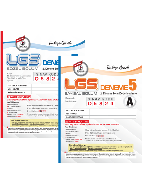 Şampiyonlar Karması LGS 5 Deneme Şampiyonlar Karması LGS 5 Deneme