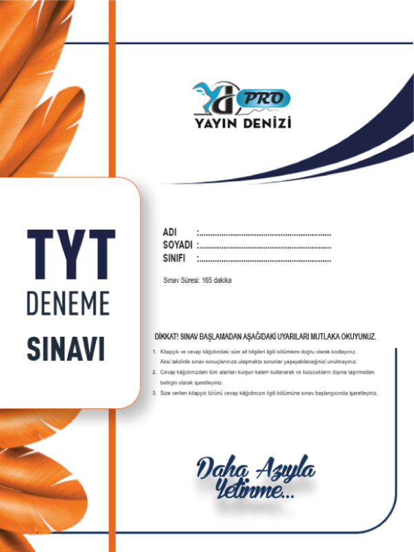 Şampiyonlar Karması TYT 5 Deneme Şampiyonlar Karması TYT 5 Deneme