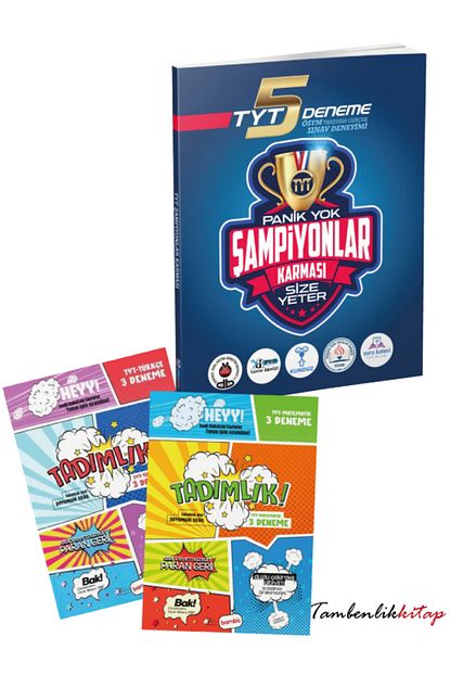 Şampiyonlar Karması TYT 5 Fasikül Deneme + Tükçe,Matematik Tadımlık Deneme