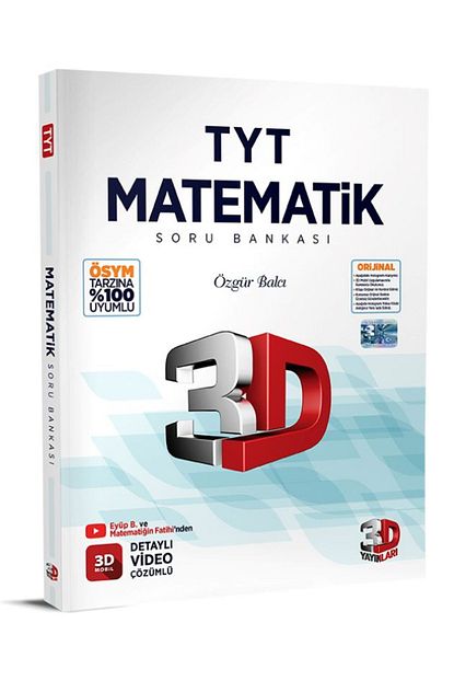 TYT 3D Yayınları Matematik Soru Bankası Yeni Basım 2025 TYT 3D Yayınları Matematik Soru Bankası Yeni Basım 2025