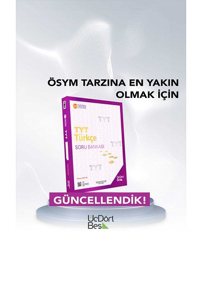 Tyt Türkçe Soru Bankası - Üçdörtbeş 2025 Tyt Türkçe Soru Bankası - Üçdörtbeş 2025
