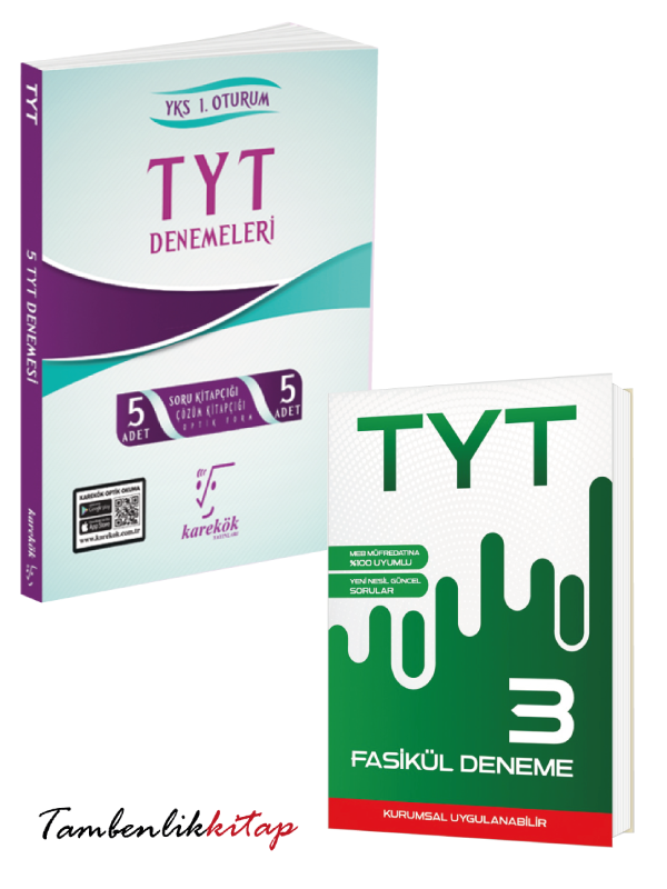 TYT'ye Hazırlık Provası 5+3 Deneme Seti Karekök Yayınları