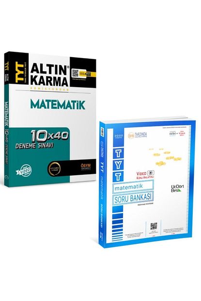 Üçdörtbeş 2022 Üç Dört Beş 345 Tyt Matematik Soru + Altın Karma Tyt Matematik Deneme Seti