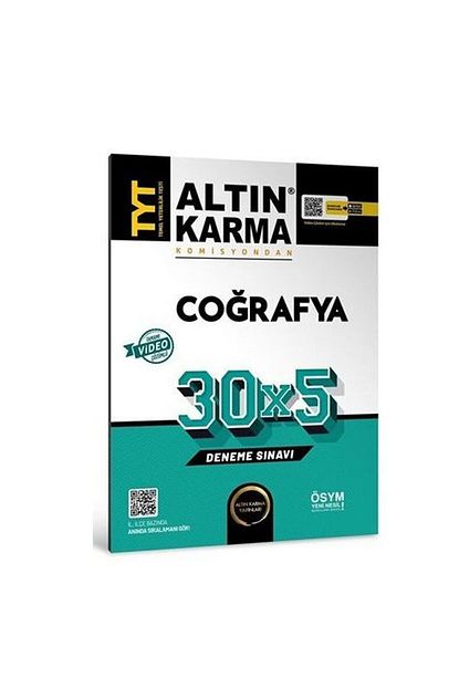 Yks Tyt Coğrafya 30x5 Deneme Video Çözümlü Yayınları