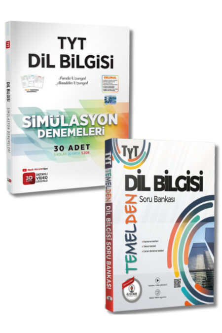 3D Yayınları ve Özdebir Yayınevi'nden TYT Dil Bilgisi Soru Bankası Deneme Seti