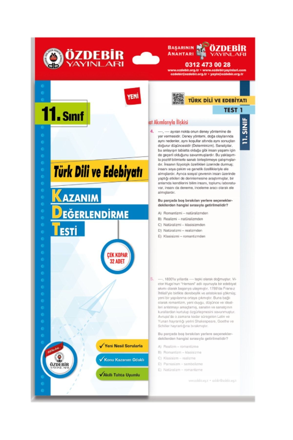 ÖZDEBİR YAYINLARI 11. SINIF YAPRAK TEST TÜM DERSLER SET - Görsel 2