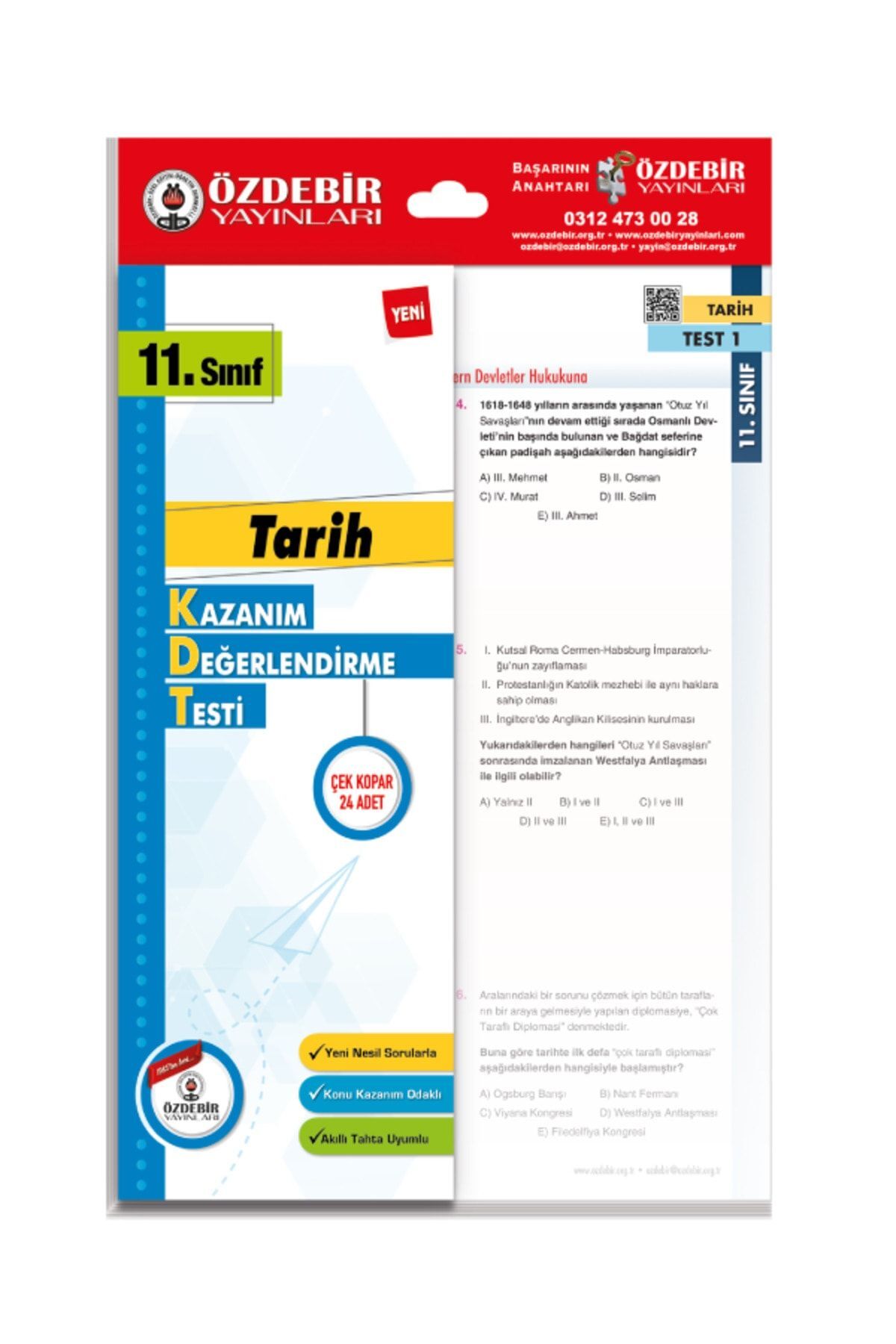 ÖZDEBİR YAYINLARI 11. SINIF YAPRAK TEST TÜM DERSLER SET - Görsel 3