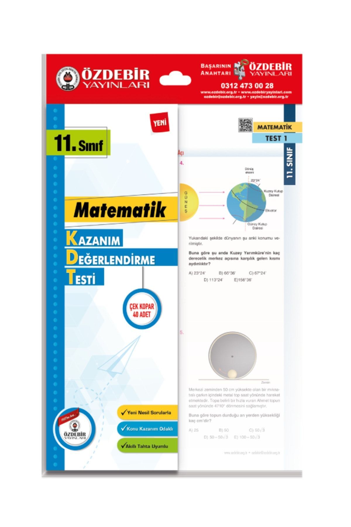 ÖZDEBİR YAYINLARI 11. SINIF YAPRAK TEST TÜM DERSLER SET - Görsel 5