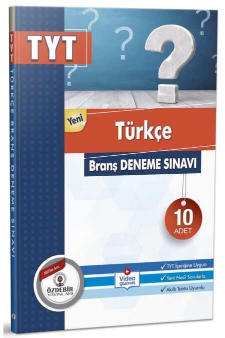 Özdebir Yayınları Tyt Türkçe Branş Deneme