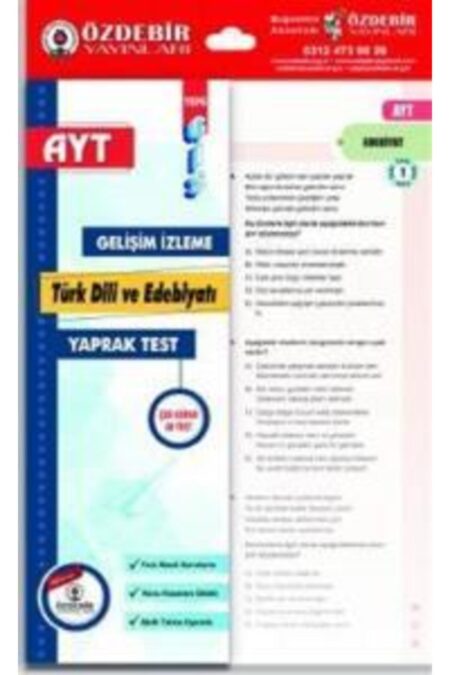 Ayt Edebiyat Yaprak Test
