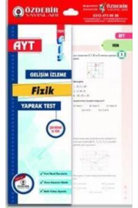 Özdebir Yayınları AYT Fizik Gis Yaprak Test
