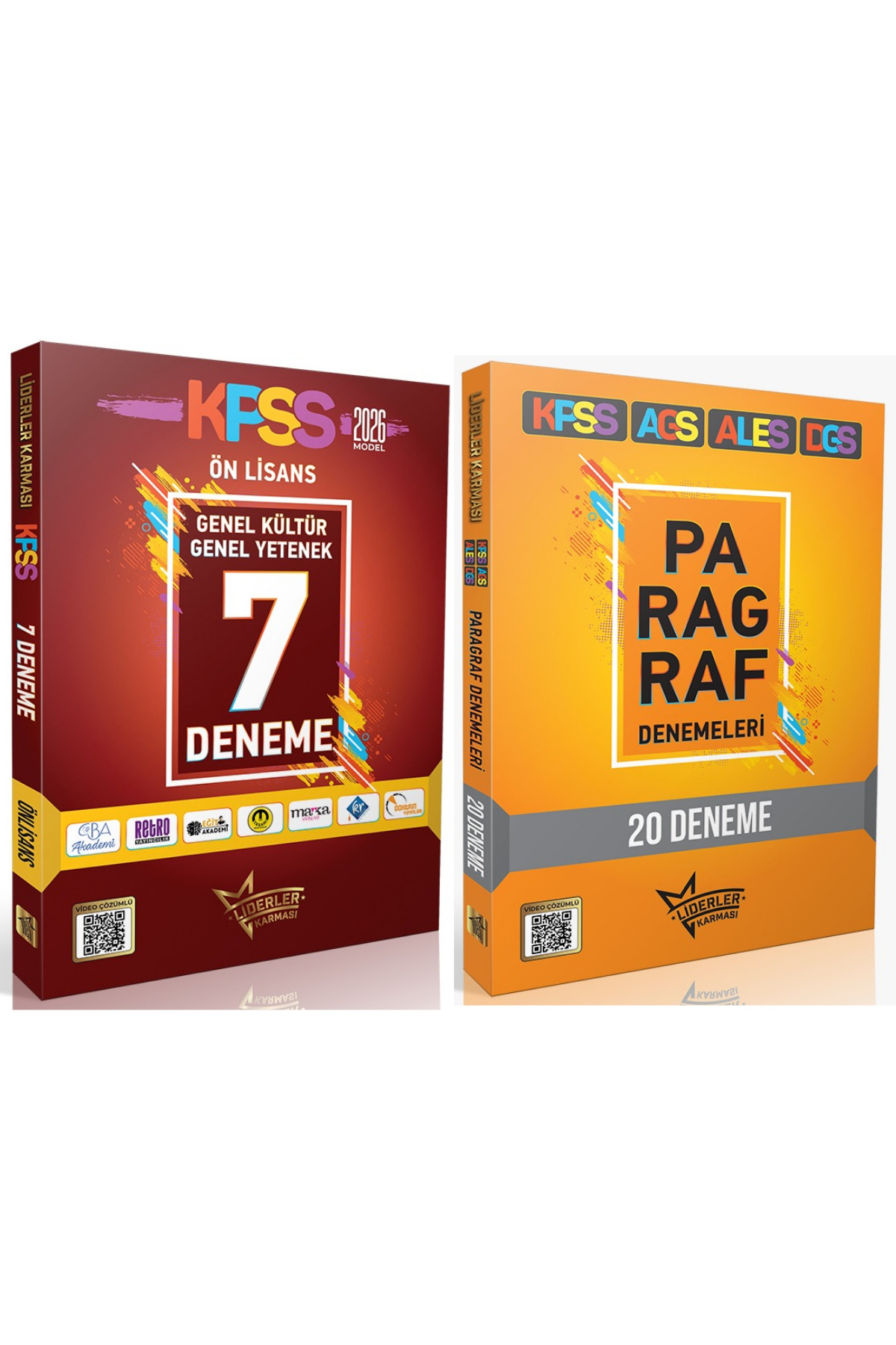 Liderler Karması KPSS AGS ALES DGS Paragraf 20 Deneme + KPSS Ön Lisans GYGK Tamamı Çözümlü 7 Deneme