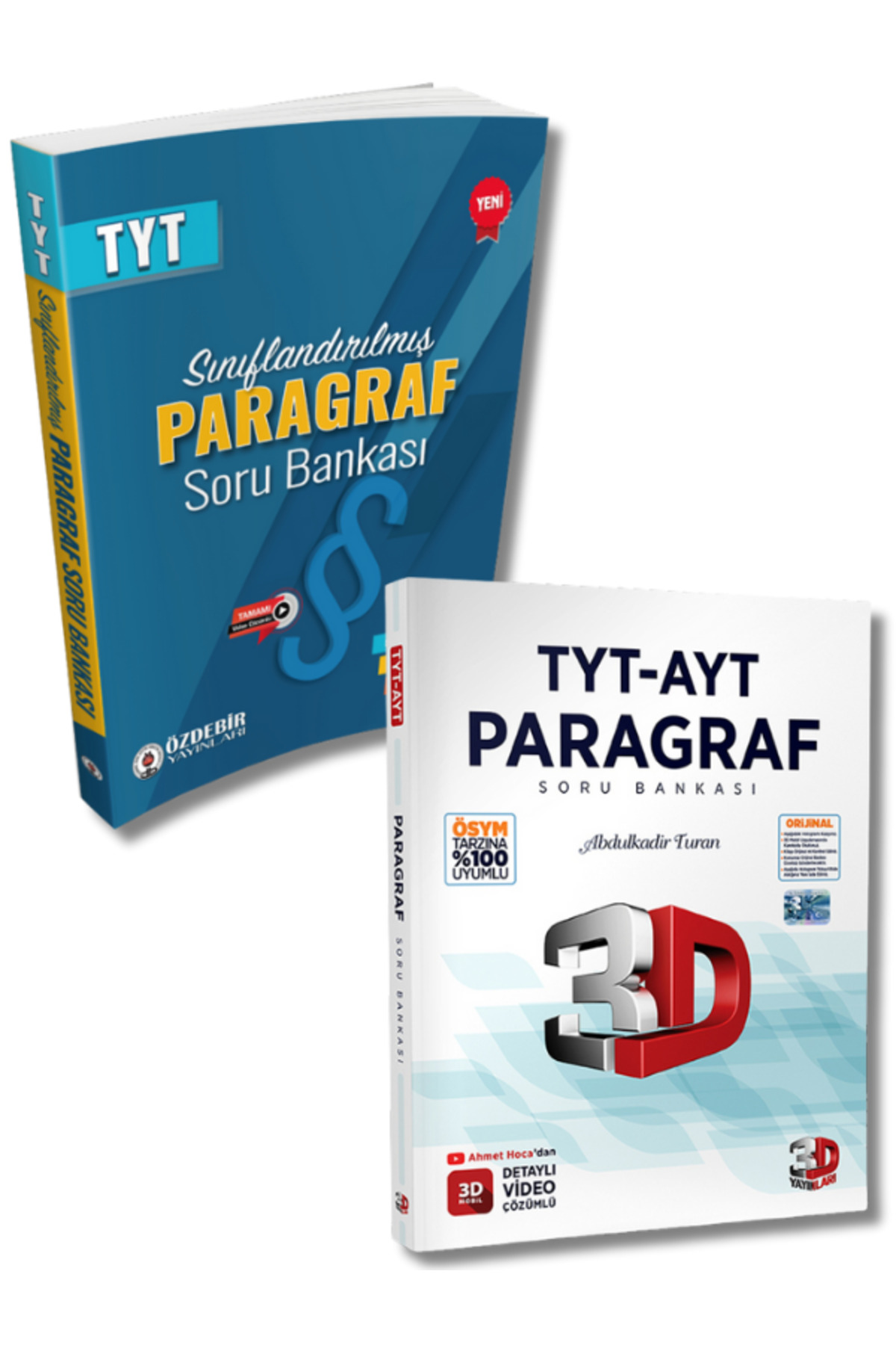 3D Yayınları ve Özdebir Yayınevi'nden TYT-AYT Paragraf Soru Bankası Seti - Görsel 3