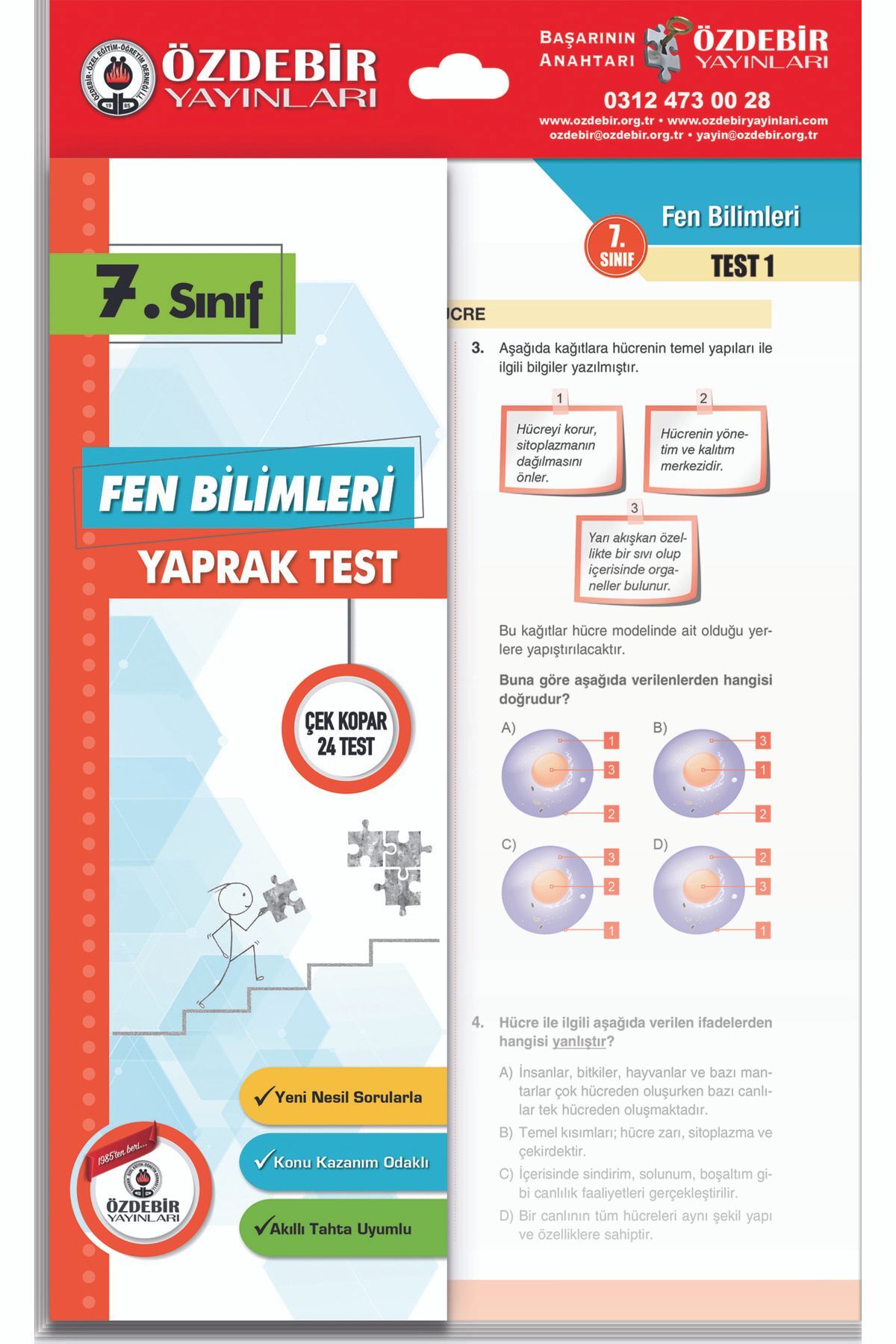 Özdebir Yayınları 7.sınıf Fen Bilimleri Yaprak Test