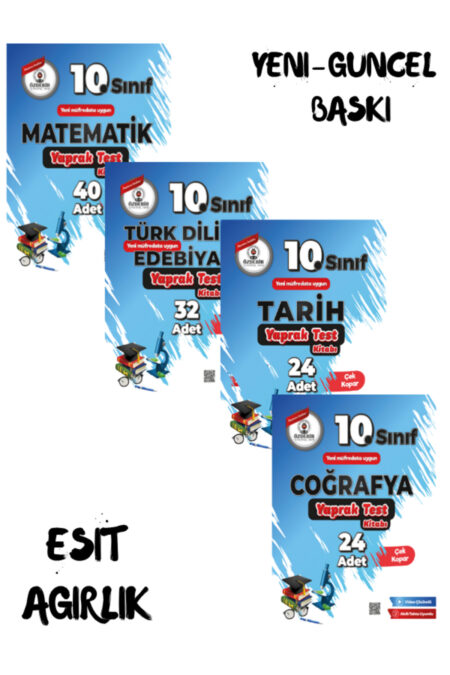 10.Sınıf Eşit Ağırlık Yaprak Test Seti Güncel Yeni Baskı