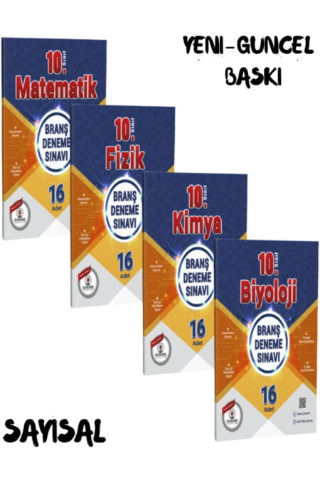 10.Sınıf Sayısal Branş Deneme Seti Güncel Yeni Baskı