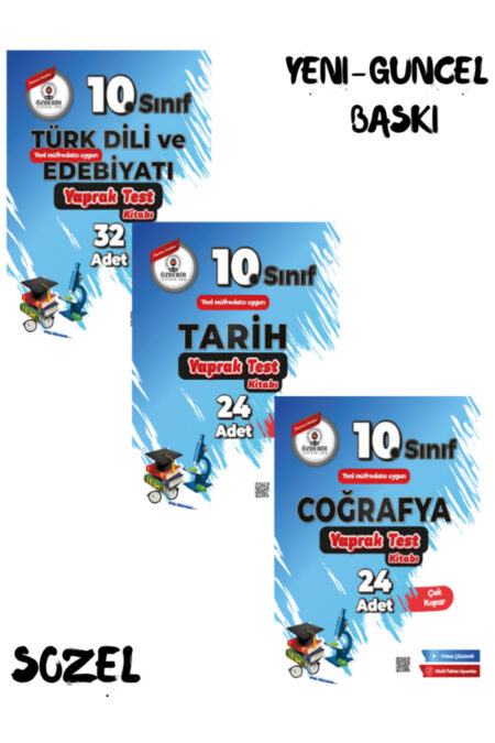 10.Sınıf Sözel Yaprak Test Seti Güncel Yeni Baskı