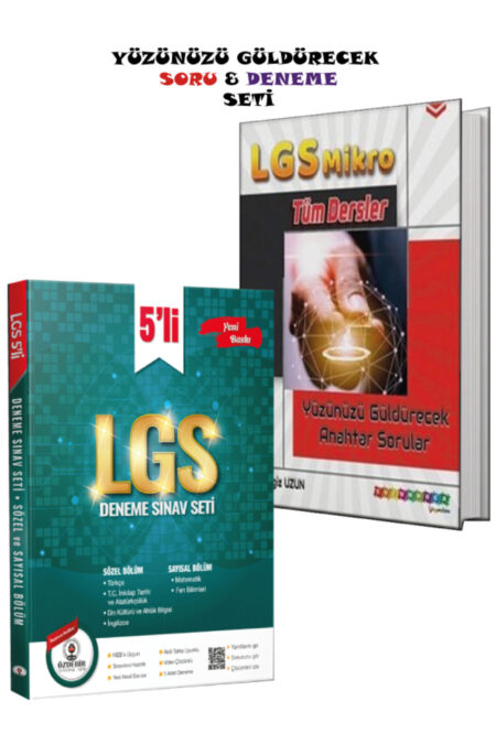 Özdebir Yayınları LGS 8.Sınıf Yüzünüzü Güldürecek Soru, Deneme Seti