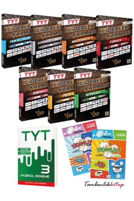 Liderler Karması TYT Fulleten Branş Deneme Seti +3 Genel Deneme